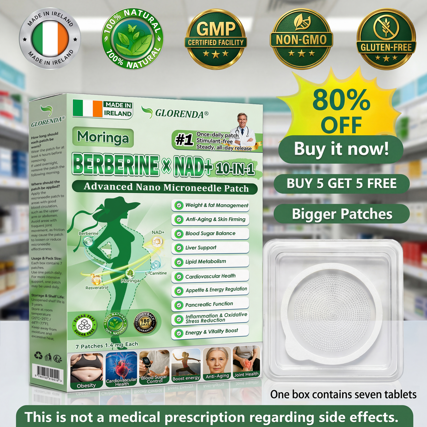 🇮🇪𝑶𝒇𝒇𝒊𝒄𝒊𝒂𝒍 𝑺𝒕𝒐𝒓𝒆  |💎𝓖𝓁𝒶𝓇𝑒𝓃𝒹𝒶® 𝙈𝒐𝒓𝒊𝒏𝒈𝗮 · 𝗕𝗲𝗿𝗯𝐞𝐫𝐢𝐧𝙚 × 𝙉𝑨𝑫+ 𝟏𝟎-𝙞𝙣-1 𝘼𝒅𝒗𝒂𝒏𝒄𝒆𝐝 𝐍𝐚𝐧𝙤 𝙈𝙞𝙘𝙧𝙤𝙣𝒆𝒆𝒅𝒍𝐞 𝐏𝐚𝐭𝙘𝙝(𝐉𝐮𝐬𝐭 𝐨𝐧𝐜𝐞 𝐚 𝐝𝐚𝐲, 𝐯𝐢𝐬𝐢𝐛𝐥𝐞 𝐜𝐡𝐚𝐧𝐠𝐞𝐬 𝐢𝐧 𝟕 𝐝𝐚𝐲𝐬） ✅ 𝐅𝐨𝐫 𝐨𝐛𝐞𝐬𝐢𝐭𝐲, 🅛🅞🅞🅢🅔 🅢🅚🅘🅝,𝐝𝐢𝐚𝐛𝐞𝐭𝐞𝐬, 𝐬𝐥𝐞𝐞𝐩 𝐚𝐩𝐧𝐞𝐚, 𝐣𝐨𝐢𝐧𝐭 𝐢𝐬𝐬𝐮𝐞𝐬, 𝐚𝐧𝐝 𝐦𝐨𝐫𝐞