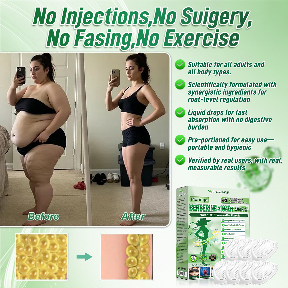 𝑶𝒇𝒇𝒊𝒄𝒊𝒂𝒍 𝑺𝒕𝒐𝒓𝒆  | 👩‍⚕️👩‍⚕️𝐆𝐋𝐎𝑹𝑬𝑵𝑫𝗔®𝑴𝒐𝒓𝒊𝒏𝒈𝗮 · 𝗕𝗲𝗿𝗯𝗲𝗿𝙞𝙣𝙚 × 𝙉𝘼𝐃+ 𝟏𝟎-𝐢𝐧-𝟏 𝙉𝙖𝙣𝙤 𝙈𝙞𝙘𝙧𝙤𝙣𝙚𝙚𝐝𝐥𝐞 𝐏𝐚𝐭𝙘𝙝(𝐉𝐮𝐬𝐭 𝐨𝐧𝐜𝐞 𝐚 𝐝𝐚𝐲, 𝐯𝐢𝐬𝐢𝐛𝐥𝐞 𝐜𝐡𝐚𝐧𝐠𝐞𝐬 𝐢𝐧 𝟕 𝐝𝐚𝐲𝐬） ✅ 𝐅𝐨𝐫 𝐨𝐛𝐞𝐬𝐢𝐭𝐲, 🅛🅞🅞🅢🅔 🅢🅚🅘🅝,𝐝𝐢𝐚𝐛𝐞𝐭𝐞𝐬, 𝐬𝐥𝐞𝐞𝐩 𝐚𝐩𝐧𝐞𝐚, 𝐣𝐨𝐢𝐧𝐭 𝐢𝐬𝐬𝐮𝐞𝐬, 𝐚𝐧𝐝 𝐦𝐨𝐫𝐞